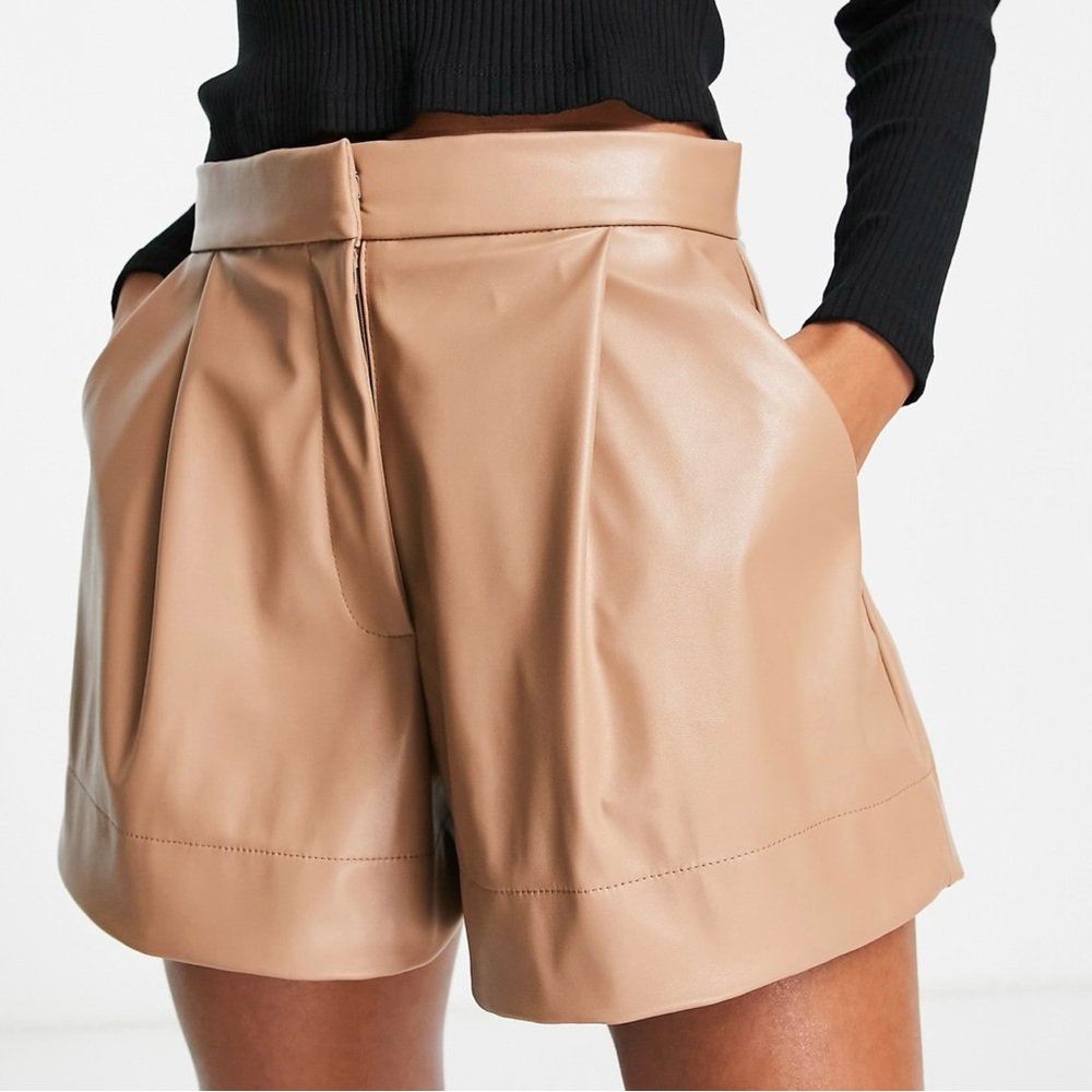 NWT Faux Leather Shorts